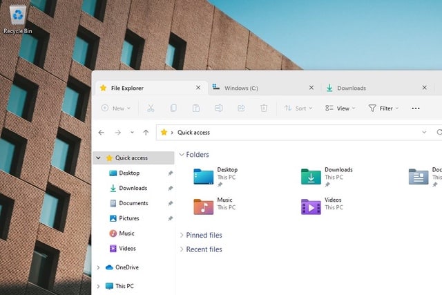 Windows 11 Explorer tabs