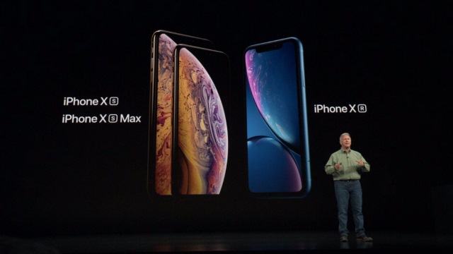 iPhone Xr, iPhone Xs and iPhone Xs Max