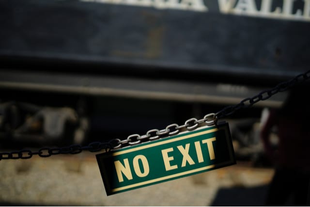 No Exit sign