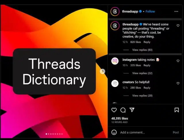 Threads Dictionary