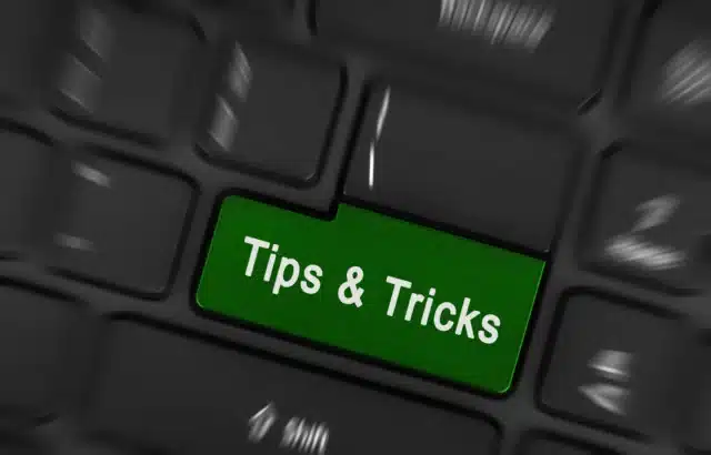 Tips and tricks key on keyboard