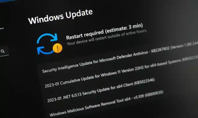 Windows Update screen